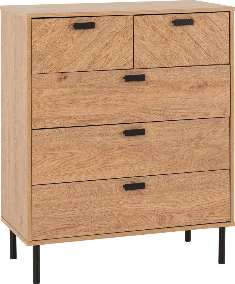 Nathainel - Two over Three Drawer Chest