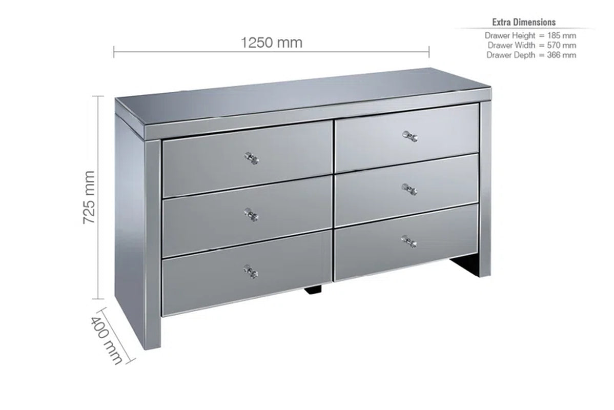 Zack 6 Drawer 125Cm W Chest