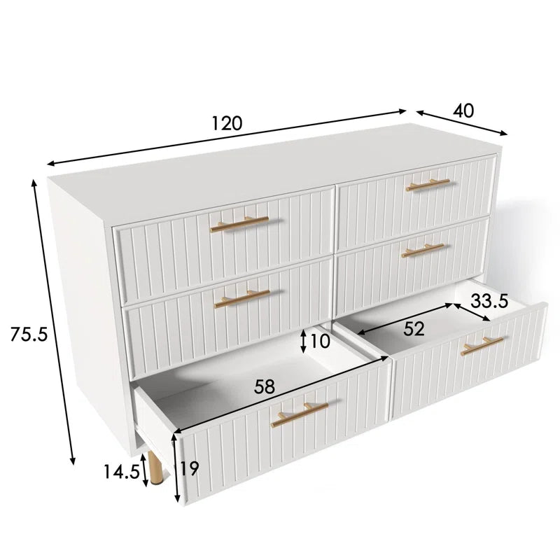 Deniela 6 - Drawer Rectangle Accent Chest