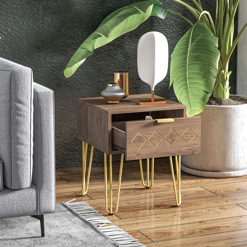 Chantra 1 Drawer Bedside Table