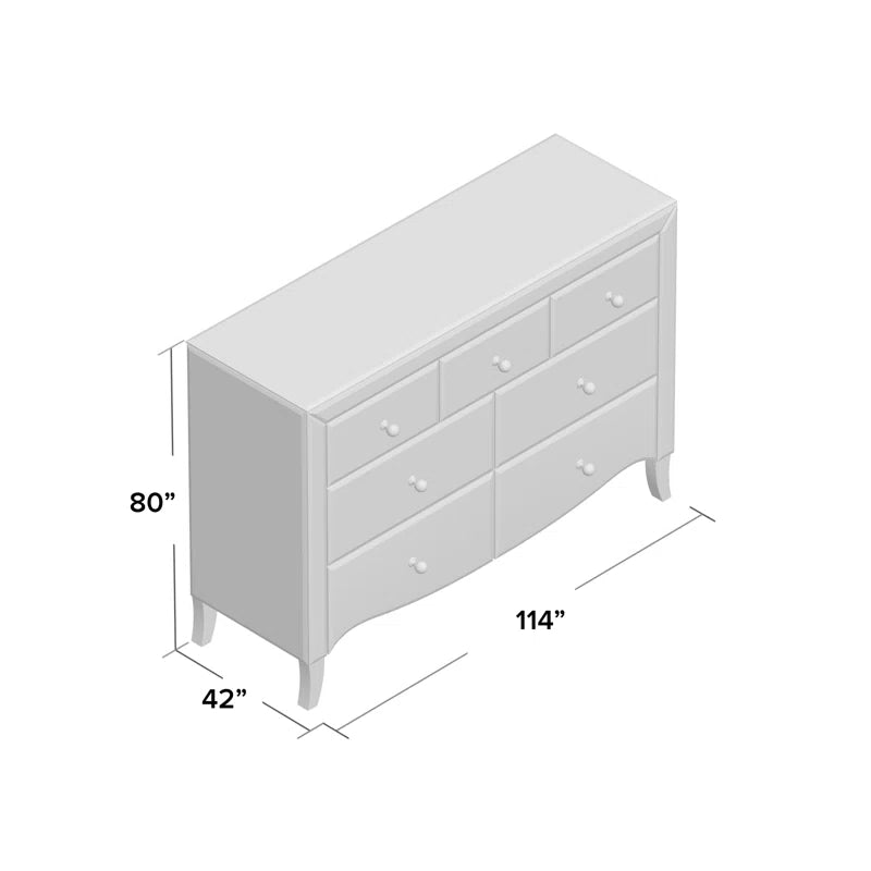 Elissa 7 Drawer 114Cm W Chest