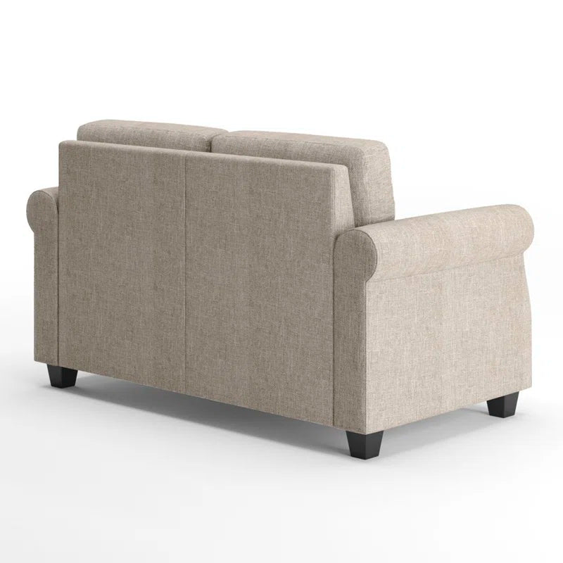 Templeton Sofa - Classic Tufted Fabric Couch with Foam and Fiber Cushions - Tool-Free Assembly - Easy Care and Built to Last - Compact Sofa for Small Spaces - 2-Year Warranty