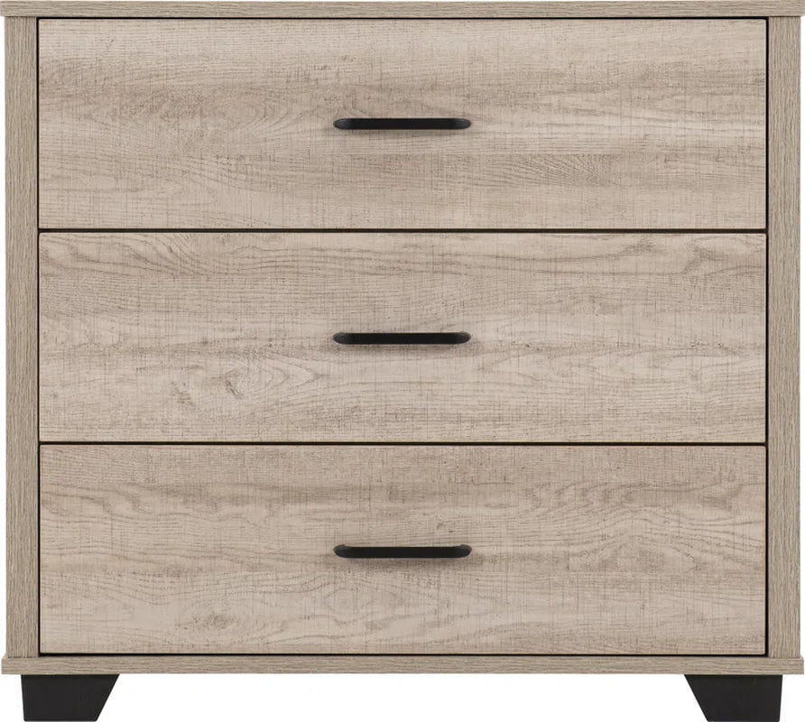 Naisha 3 Drawer 80Cm W Chest of Drawers