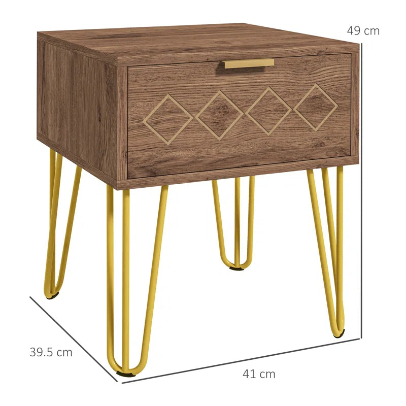 Chantra 1 Drawer Bedside Table