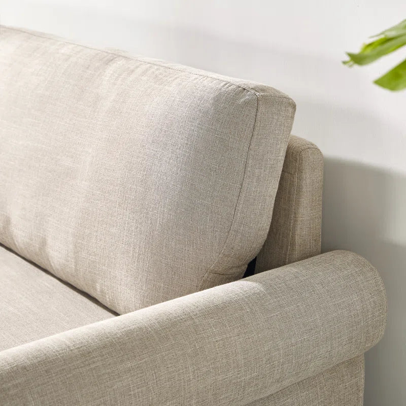 Templeton Sofa - Classic Tufted Fabric Couch with Foam and Fiber Cushions - Tool-Free Assembly - Easy Care and Built to Last - Compact Sofa for Small Spaces - 2-Year Warranty