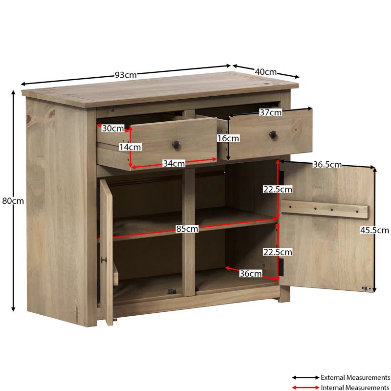Somers 2 Drawer Combi Chest