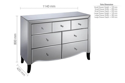 Elissa 7 Drawer 114Cm W Chest