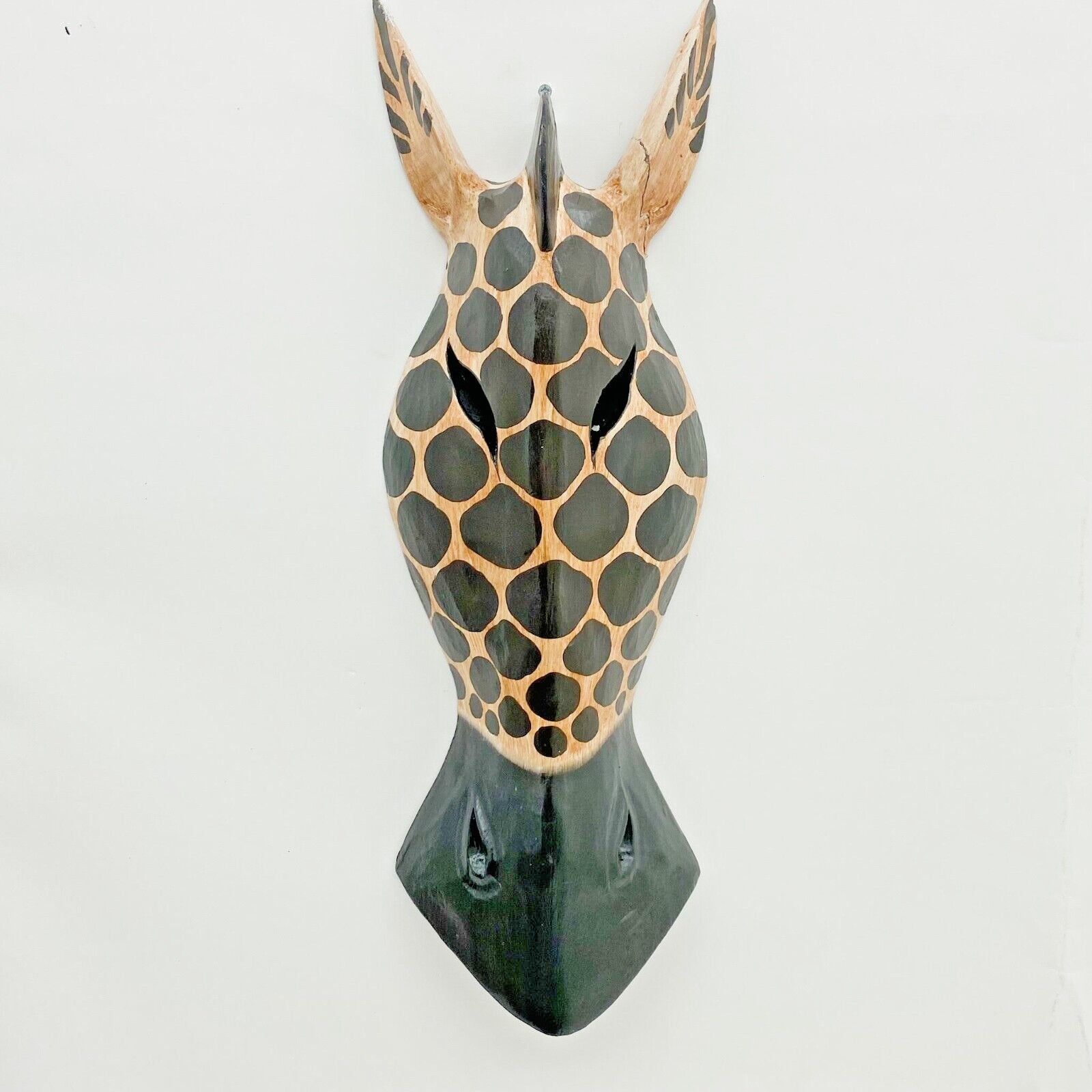 Wooden Zebra Giraffe Animal Head Home Wall Decoration 50Cm Christmas Gift