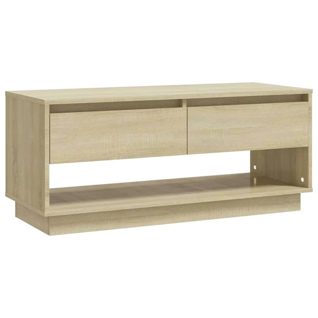 Sonoma Oak TV Cabinet 102X41X44 Cm - Stylish Engineered Wood Storage Unit