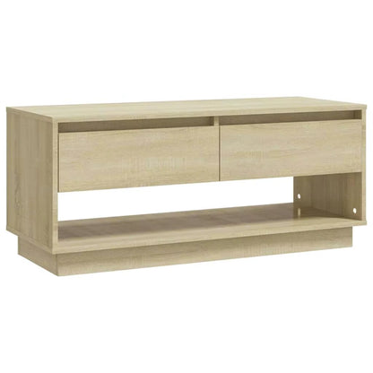 Sonoma Oak TV Cabinet 102X41X44 Cm - Stylish Engineered Wood Storage Unit