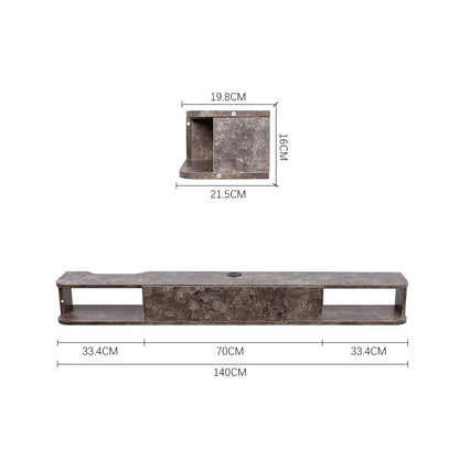 Grey MDF Framed Sideboard TV Stand TV Unit with Easy Cable Access