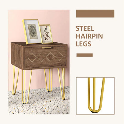 Chantra 1 Drawer Bedside Table