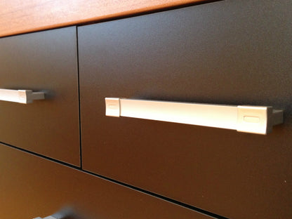 Black & Walnut 4+2 Drawer Chest & 2 Drawer Bedside Cabinet Bedroom Furniture 6