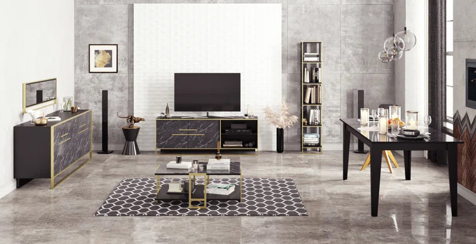 Polka 4 Legs Coffee Table with Storage