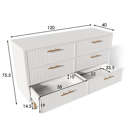 Deniela 6 - Drawer Rectangle Accent Chest