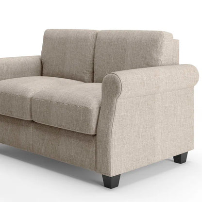 Templeton Sofa - Classic Tufted Fabric Couch with Foam and Fiber Cushions - Tool-Free Assembly - Easy Care and Built to Last - Compact Sofa for Small Spaces - 2-Year Warranty