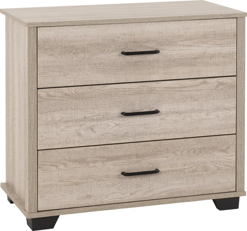 Naisha 3 Drawer 80Cm W Chest of Drawers