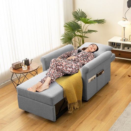 3-In-1 Convertible Sofa Bed with Pillow