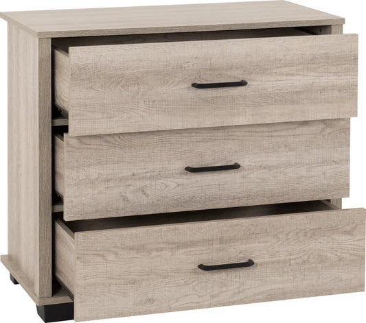 Naisha 3 Drawer 80Cm W Chest of Drawers