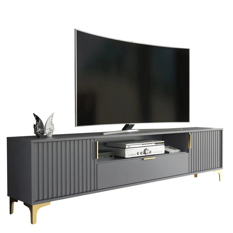 200Cm Loft Retro Novaleigh Tv Unit Stand Vintage Cabinet Cupboard