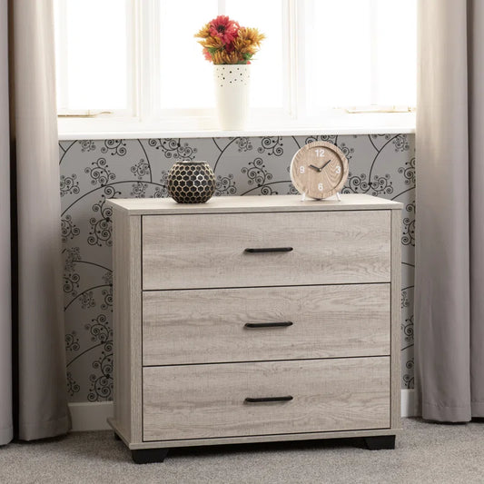 Naisha 3 Drawer 80Cm W Chest of Drawers