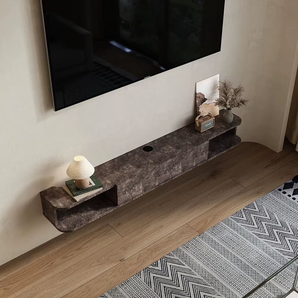 Grey MDF Framed Sideboard TV Stand TV Unit with Easy Cable Access